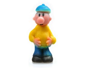 Pat és Mat karakter - marcipán torta figura - sárga ing PAT - Frischmann Frischmann