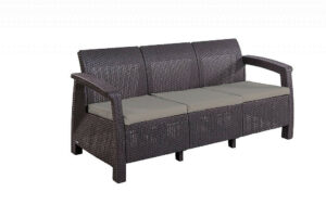 Kerti rattan kanapé CORFU LOVE SEAT MAX (barna) DEO1