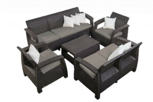 Kerti rattan meghatározott Corfu Sun Brown DEO1