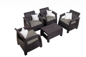 Kerti rattan meghatározott ORION Brown DEO1