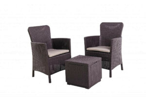 Garden rattan szerelvény CRAZY erkély (barna) DEO1