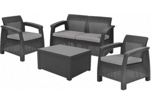 Kerti rattan meghatározott CORFU BOX antracit DEO1