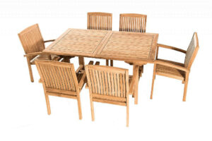 Teak kerti elrendezés TWIN 1 + 6 DEOKORK