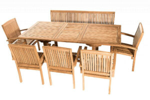 Teak kerti elrendezés TWIN 1 + 5 + 1 DEOKORK