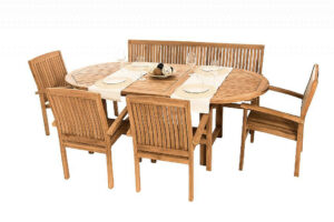 Teak kerti elrendezés OREGON 1 + 4 + 1 DEOKORK