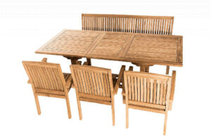 Teak kerti elrendezés TWIN 1 + 3 + 1 DEOKORK