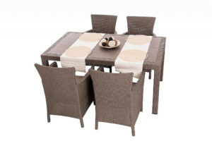 Garden sor szintetikus rattan HAVANA 1 + 4 (cappuccino) DEO1