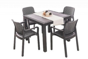 Garden rattan szerelvény KARA MINI 1 + 2 (antracit) DEO1