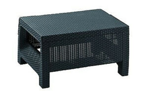 CORFU rattan kerti asztal (antracit) DEO1