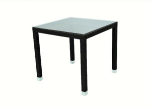 Garden rattan asztal NAPOLI 80x80 cm-es (barna) DEOKORK