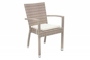 Rattan kerti fotel párna NAPOLI (szürke-bézs) DEOKORK