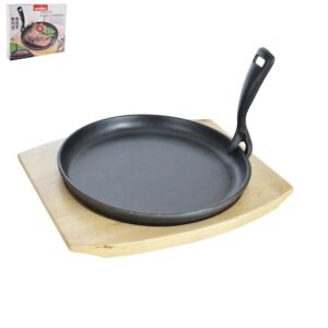 Öntöttvas serpenyő vágódeszkával 22 cm - ORION domácí potřeby ORION domácí potřeby