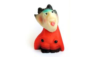 Ördög piros kabátban - marcipán figura - Frischmann Frischmann