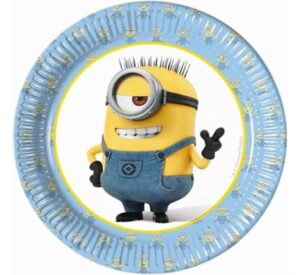 Papír tányér  MINION 20 cm 8 db - GoDan GoDan