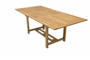 Kerti téglalap alakú asztal MONTANA 160/210 x 100 cm-es (Teak) DEOKORK