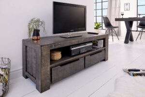 IRON CRAFT szürke mangó TV szekrény 130cm