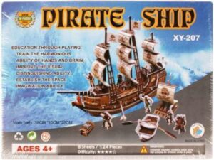 Összerakható kalózhajó 3D puzzle