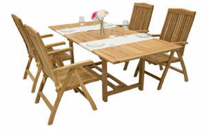 Teak kerti garnitúra LAGUNA II. 1 + 4 DEOKORK