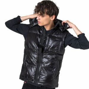 Retro mellény JHON VEST VEST BLACK