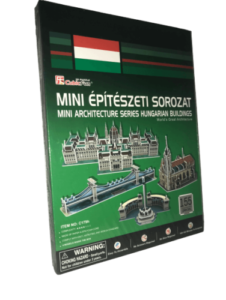 Magyarországi épületek 155 darabos mini 3D puzzle