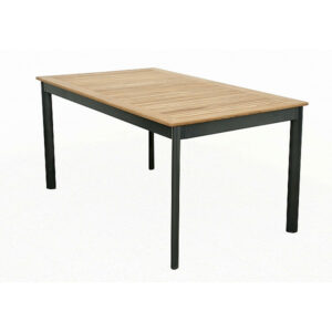 Alumínium asztal rögzített VERONA 150x90 cm (teak)