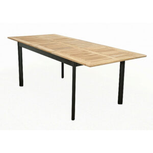 Alumínium összecsukható asztal DIANA 150 / 210x90 cm (teak)