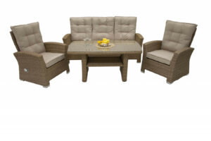 Rattan készlet COLUMBIA 1 + 2 + 1 (bézs)