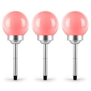 OneConcept 3x LED-Flower napelemes kerti lámpa