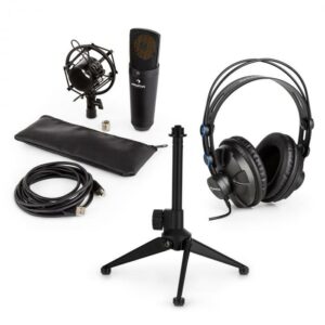 Auna auna MIC-920B USB mikrofon készlet V1 fülhallgató