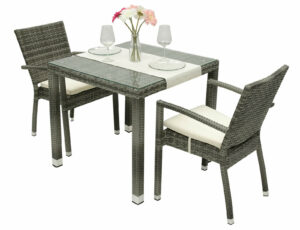 Kerti rattan szett NAPOLI I. 1 + 2 (szürke) DEOKORK