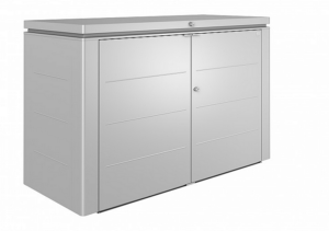 Nagy célú tárolódoboz HighBoard 200 x 84 x 127 (ezüst metál) 200 cm (3 krabice) Biohort
