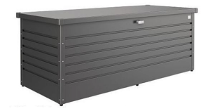 Kültéri tárolódoboz LeisureTime Box 181 x 79 x 71 (sötétszürke metál) Biohort