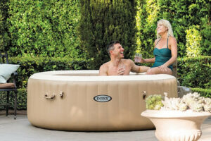Felfújható pezsgőfürdő Pure spa 6 fő részére (buborékos masszázs) 1100L INTEX