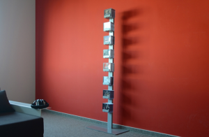 CD-irattartó RADIUS DESIGN 8 polc (CD-BAUM ezüst 2 STAND BIG 736C) ezüst Radius design cologne