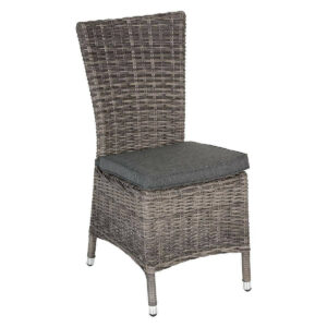 Rattan étkező szék BORNEO (szürke)