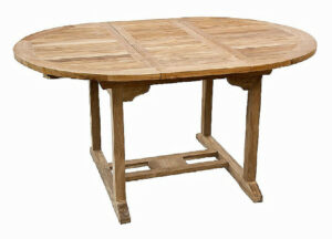 Kerti ovális asztal SANTIAGO 120/170 cm-es (Teak) DEOKORK