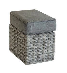 Rattan széklet párna 40 x 40 cm BORNEO (szürke)