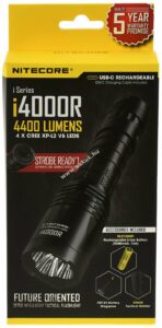 Nitecore i4000R zseblámpa max. 4400 Lumen+ gyorstok NTH20