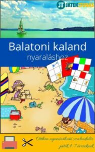 Balatoni kaland - nyomtatható társasjáték