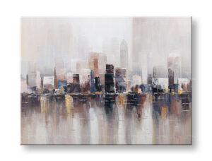 Kézzel festett kép VÁROS 1 részes CWFCT045 - 120x90 cm