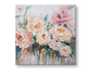 Kézzel festett kép VIRÁGOK 1 részes CWFFL037 - 100x100 cm