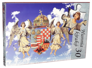 30 db-os Hunnia puzzle - Angyalkás címer