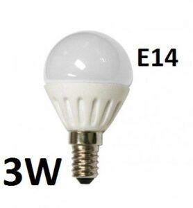 3W - hagyományos - E14 - HF - sima