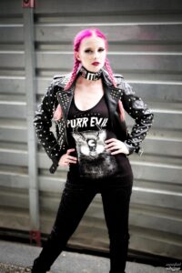 bőrdzseki női - Vicious - KILLSTAR - Black