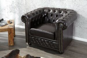CHESTERFIELD sötét kávészínű szék