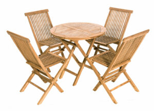 Teak kerti garnitúra FOXI erkély I. 1 + 4 (FREE párnák) DEOKORK
