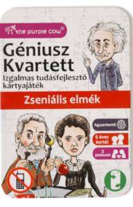 Géniusz kvartett: Zseniális elmék - ismeretterjesztő kártyák