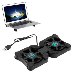 Összecsukható USB laptop hűtő dupla ventilátorral - Óvd meg gépedet a felesleges javítástól!