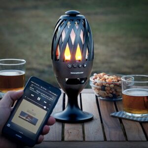 Fáklya hangulatú LED-es bluetooth kihangosító