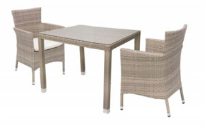 Garden rattan szerelvény MODENA I. 1 + 2 (szürke-bézs) DEOKORK